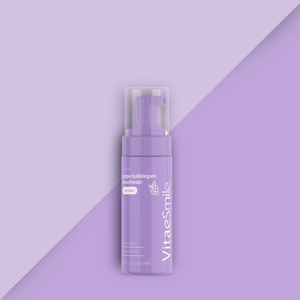 VitaeSmile Traube Bubblegum Schaum-Mundspülung